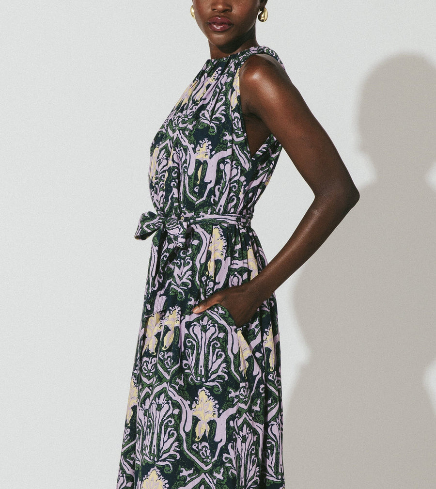 Cleobella Becca Ankle Dress in Casablanca – detail