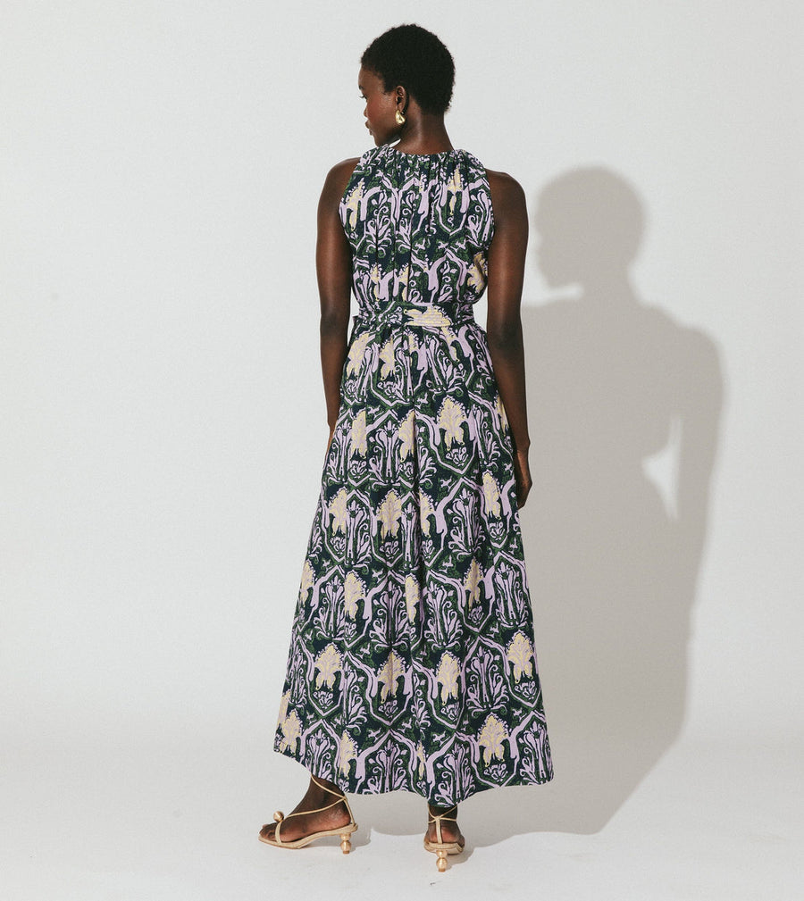 Cleobella Becca Ankle Dress in Casablanca – side view