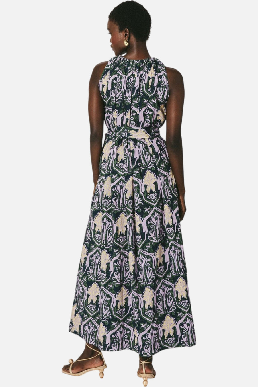 Cleobella Becca Ankle Dress in Casablanca – side view