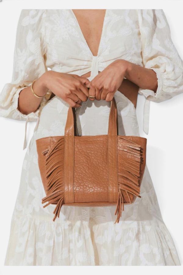 Cleobella Devon Small Tote in Cognac