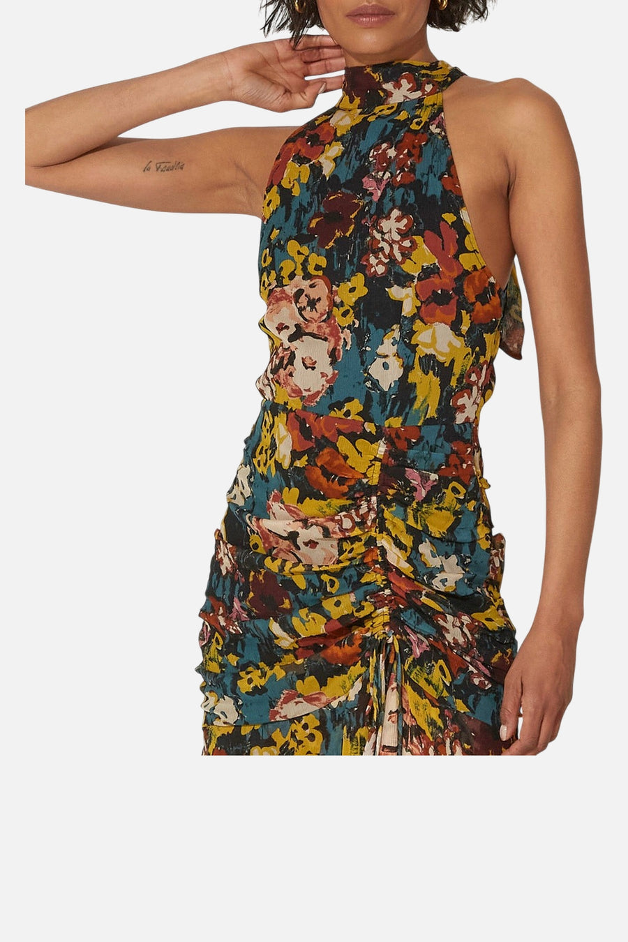 Cleobella Gianna Mini Dress in Monet – detail