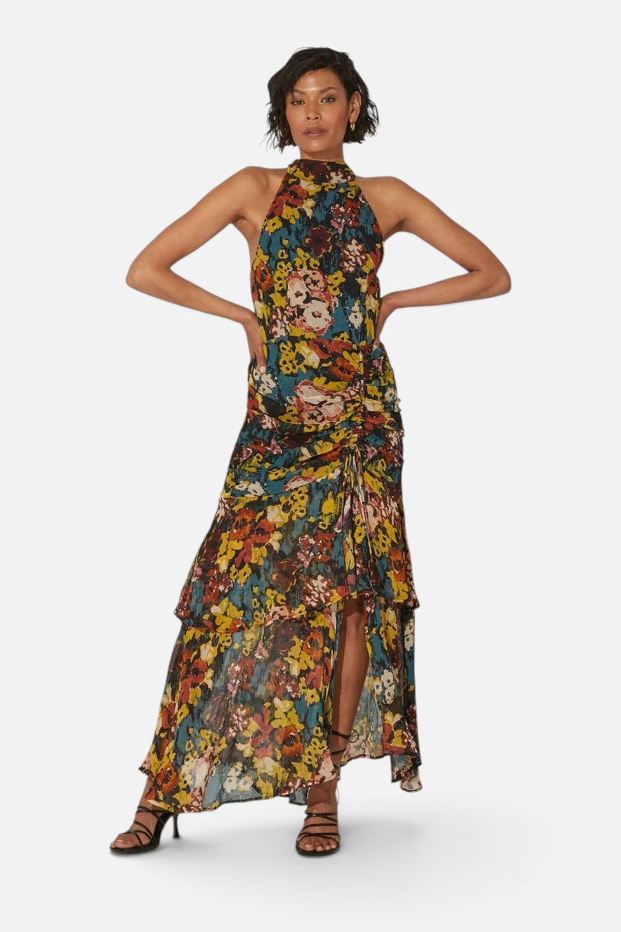Cleobella Gianna Mini Dress in Monet – on model