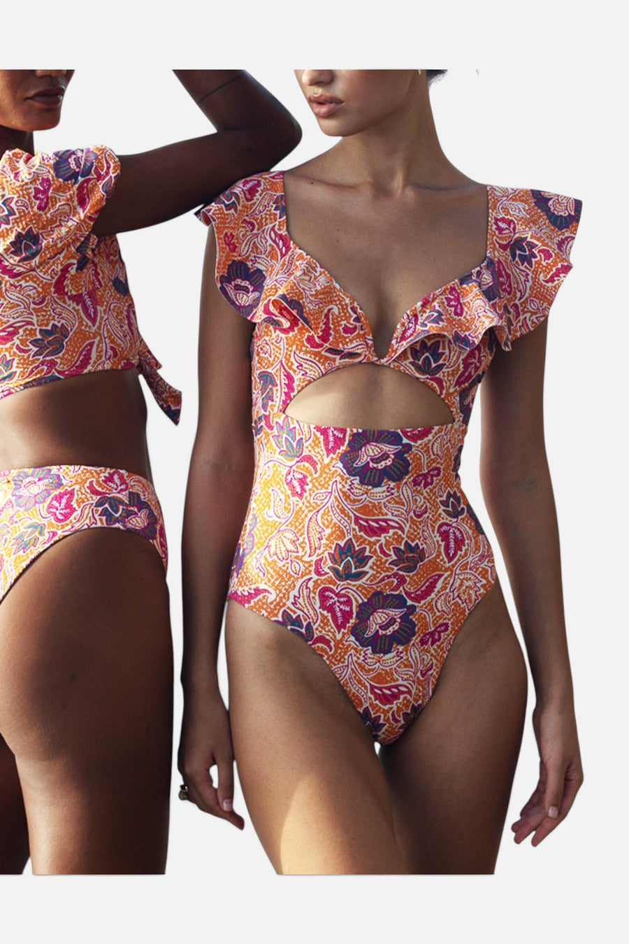 Cleobella Harlow One Piece in Tropique – flat lay