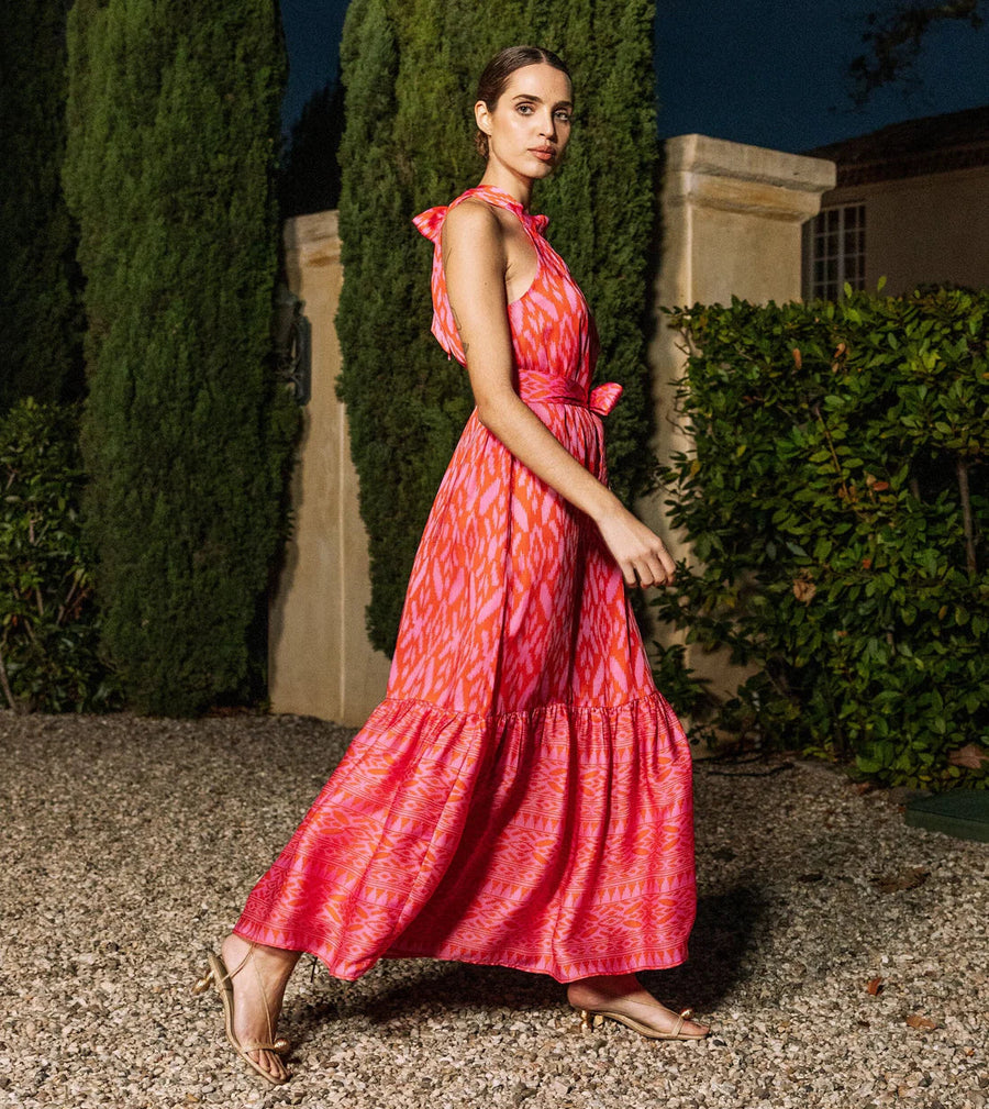 Cleobella Janice Ankle Dress in Jaipur Ikat Print – alternate