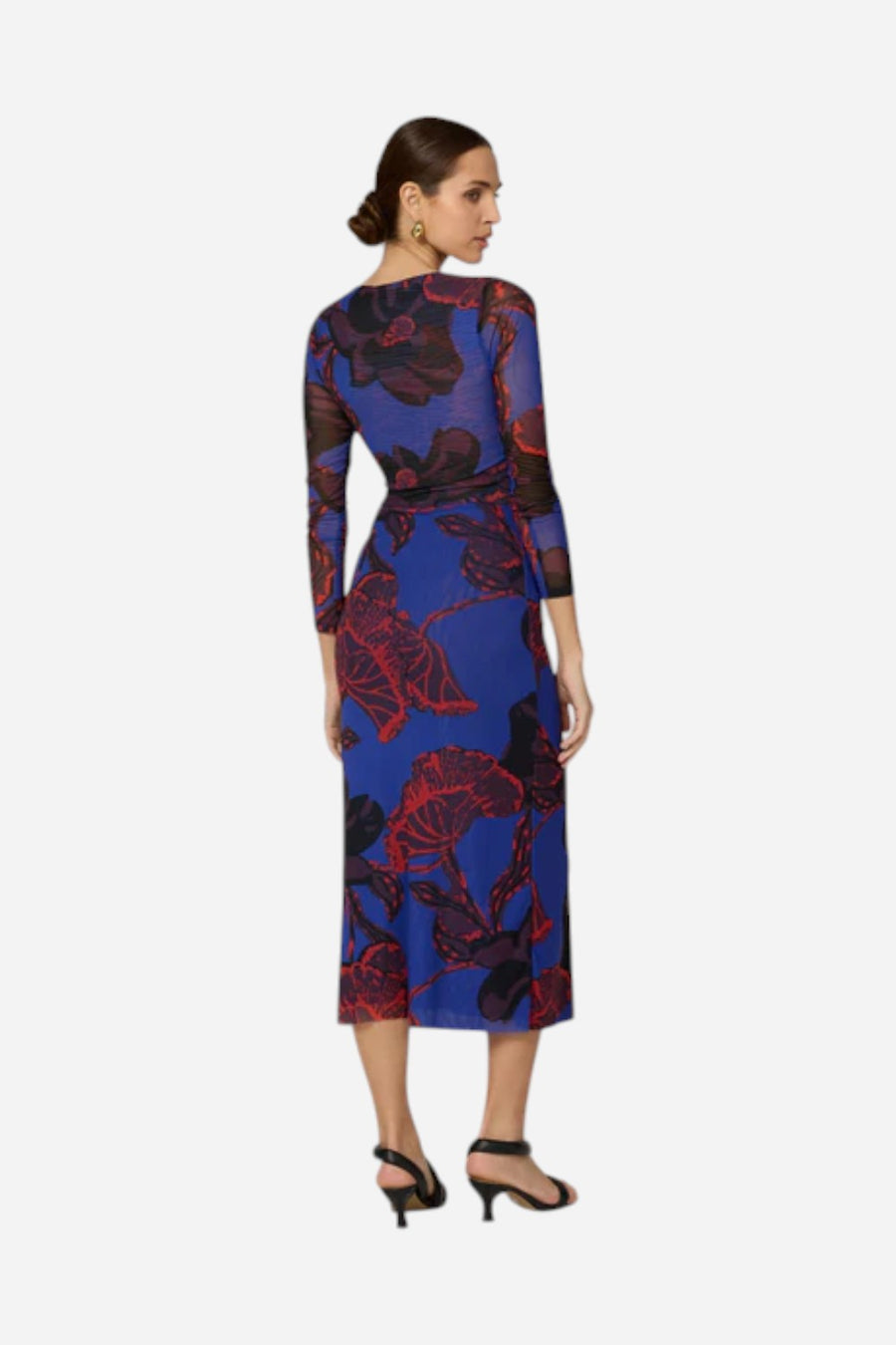 Cleobella Katya Ankle Dress in La Rouge – side view