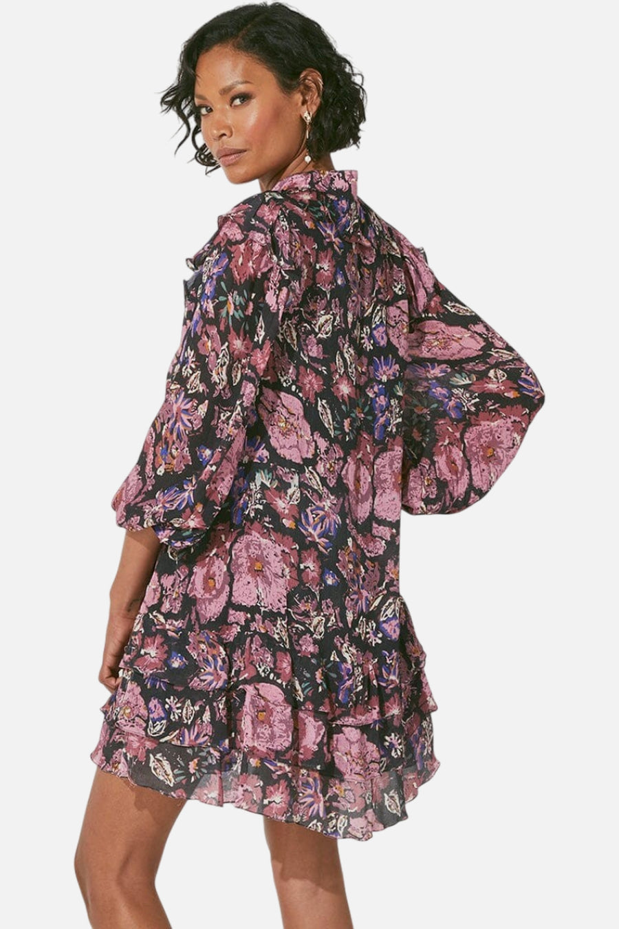 Cleobella Samaya Mini Dress in Jolie Floral – side view