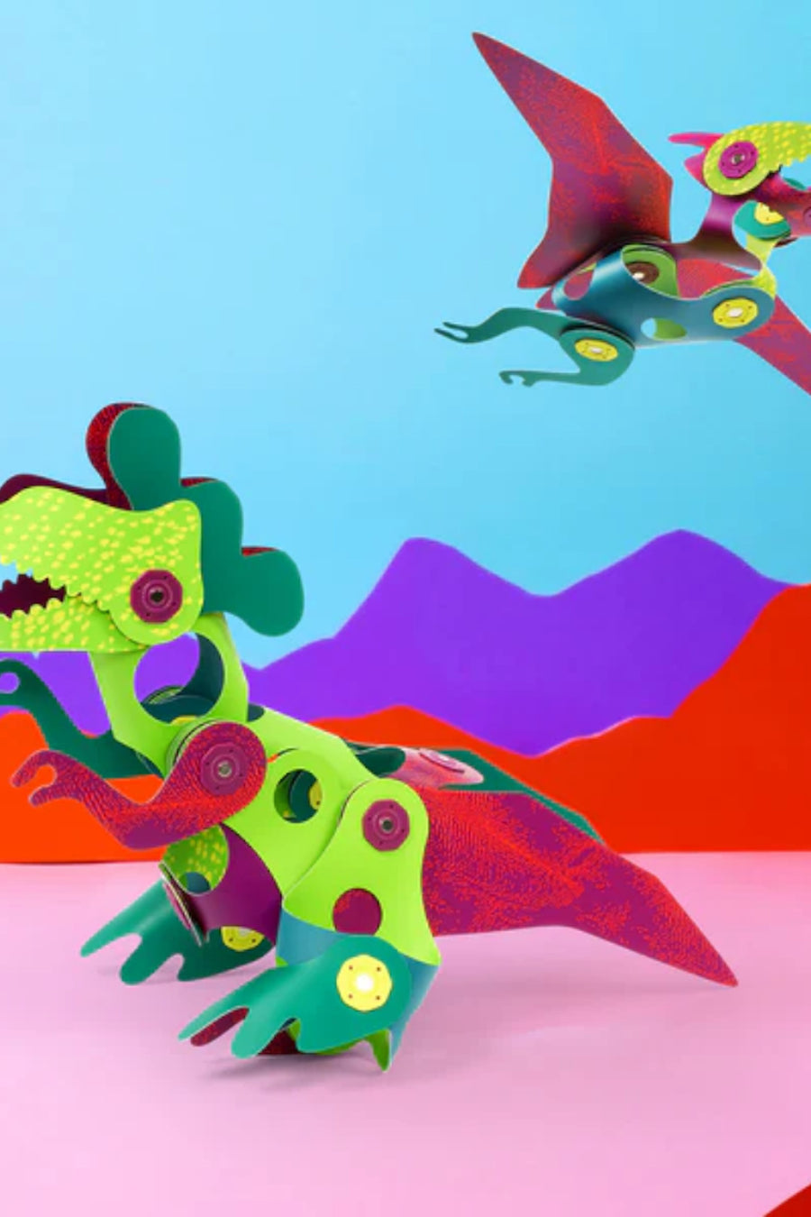 Clixo Dino Discovery Pack Magnetic Toys – side view