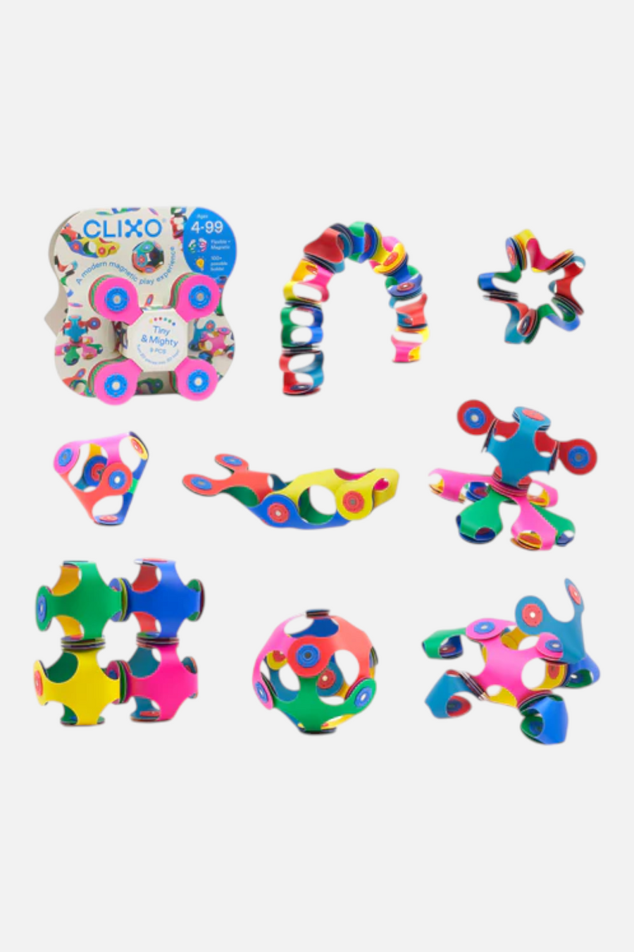 Clixo Tiny & Mighty Rainbow Pack – back view