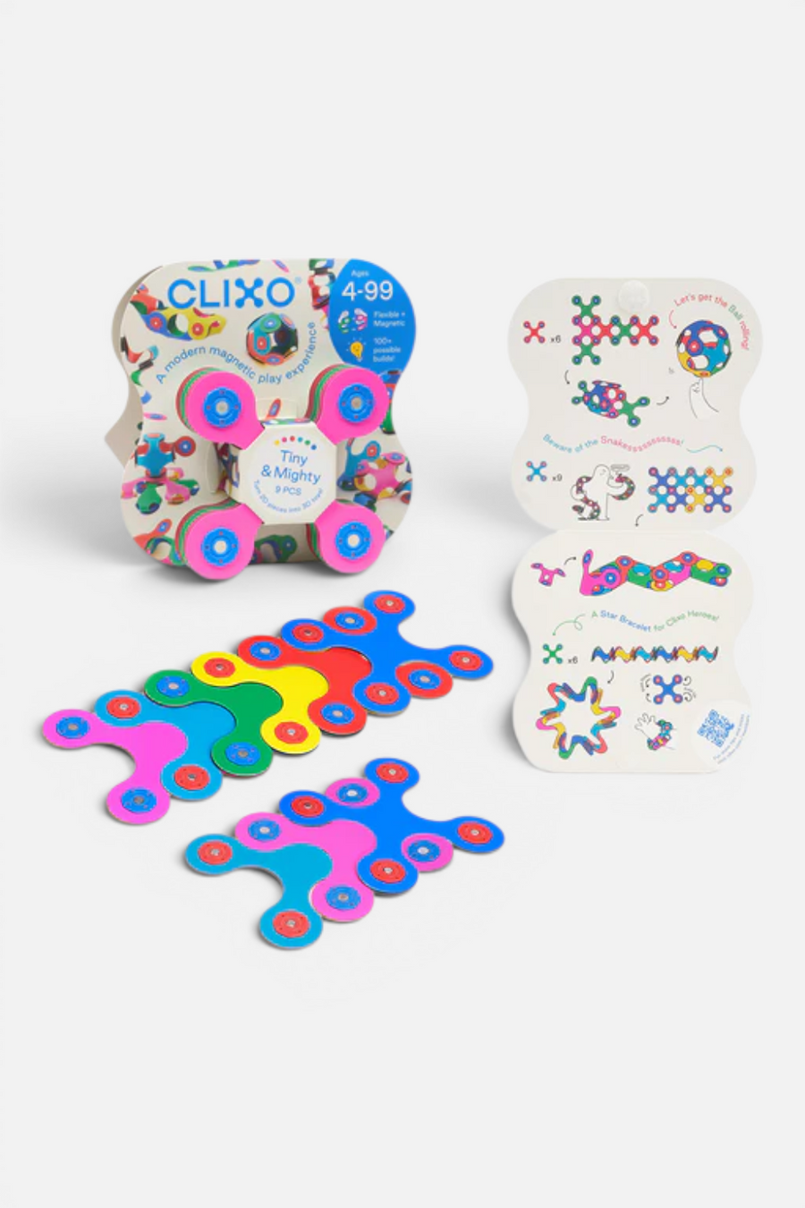 Clixo Tiny & Mighty Rainbow Pack – front view