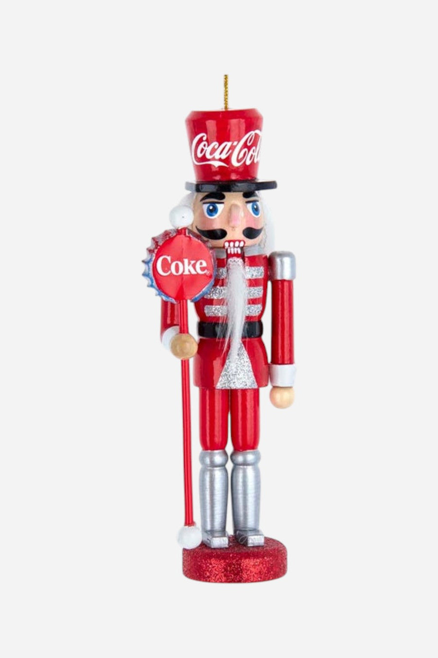 Coca-Cola Nutcracker Ornament – front view