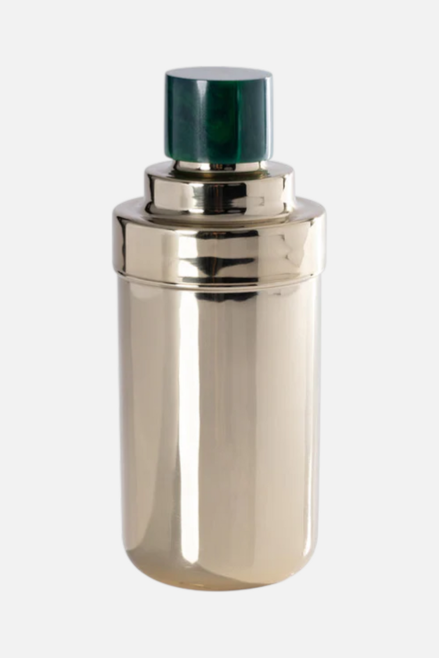 Zodax Spiga Cocktail Shaker in Gold & Green