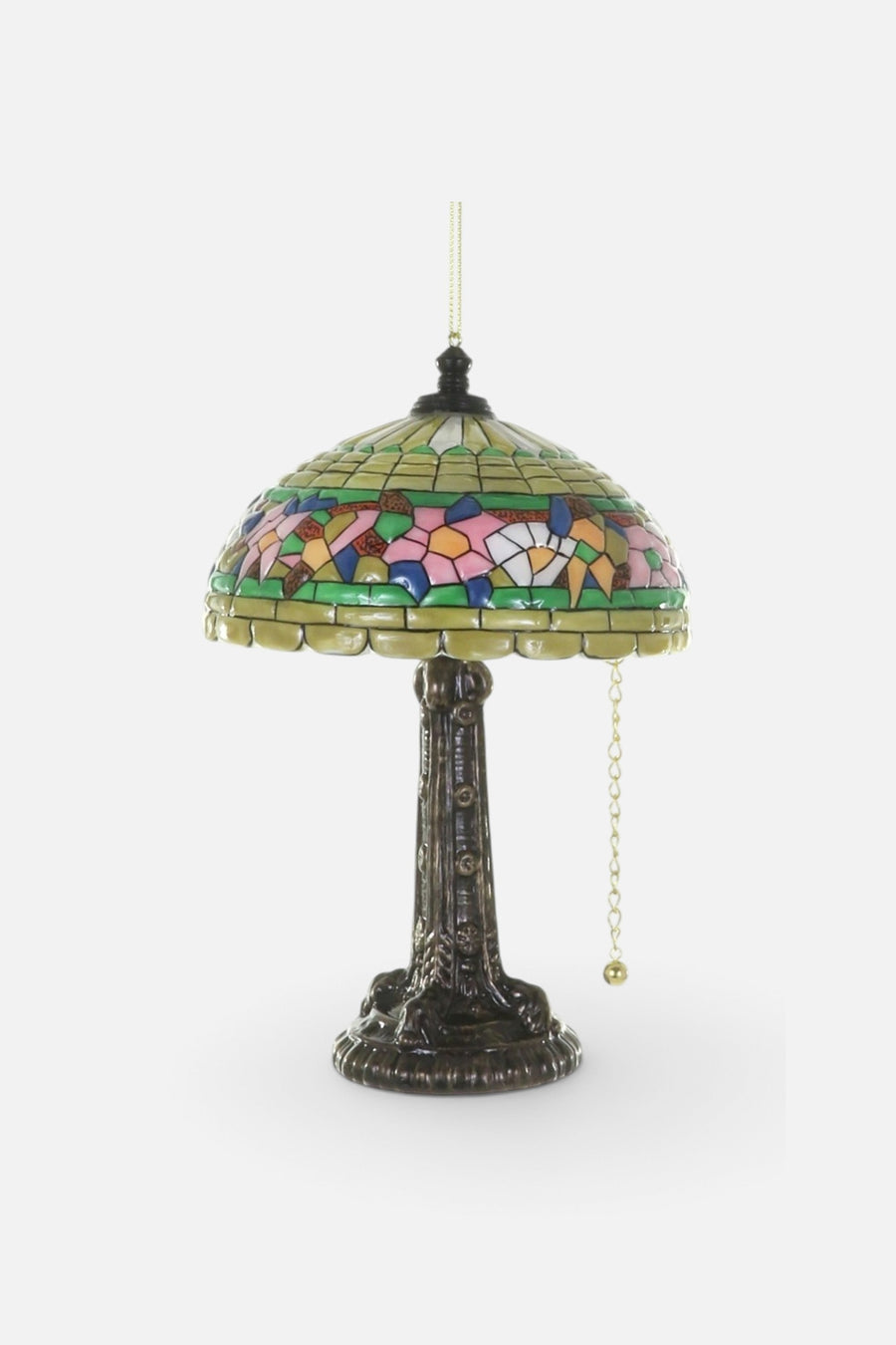 Cody Foster Antique Tiffany Lamp Ornament – three-quarter view