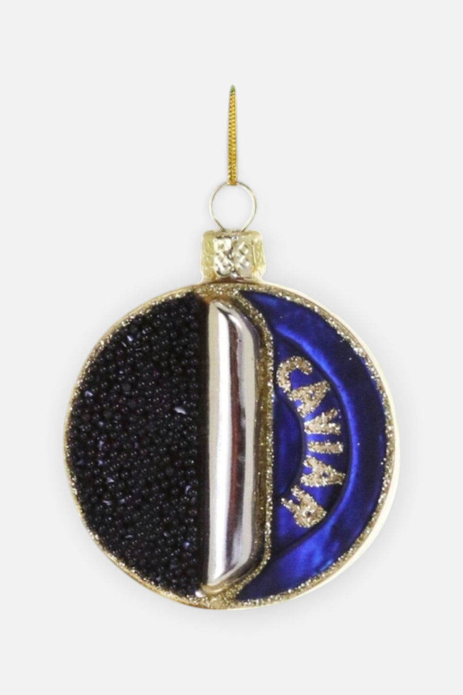 Cody Foster Caviar Tin Ornament – back view