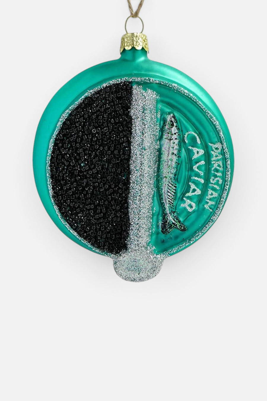 Cody Foster Caviar Tin Ornament – detail