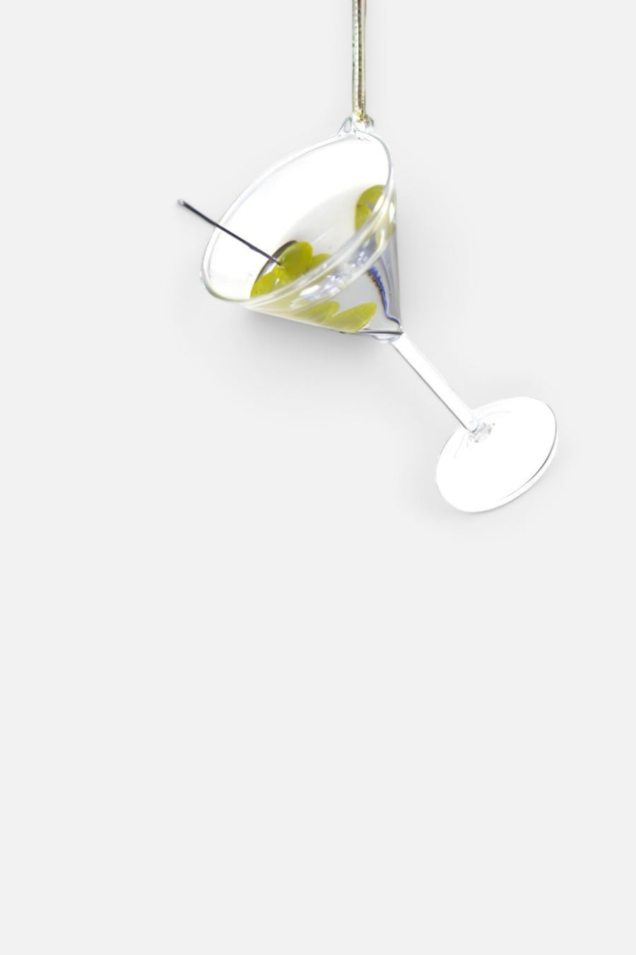 Cody Foster Martini Glass Ornament – back view
