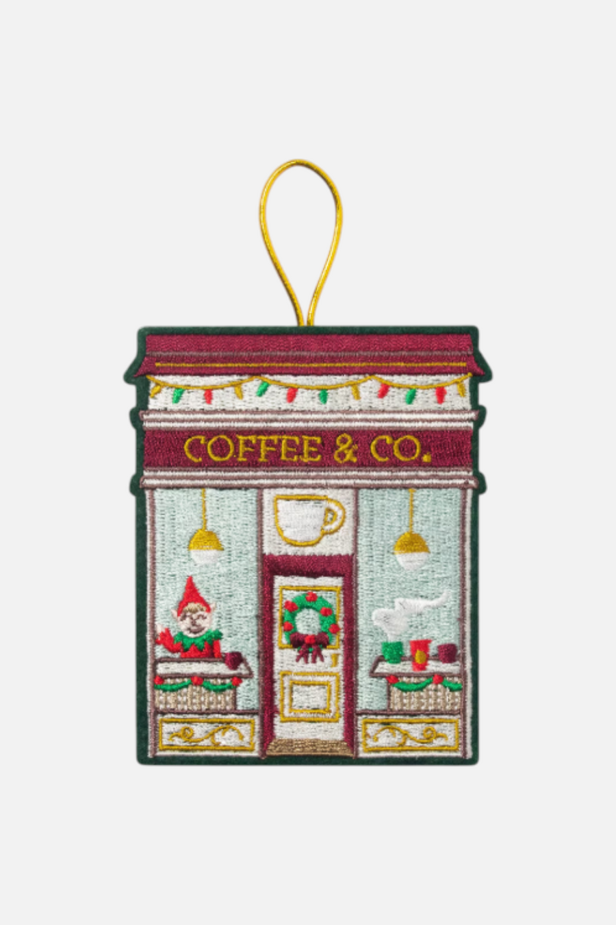 Coffee Shop Ornament – front view