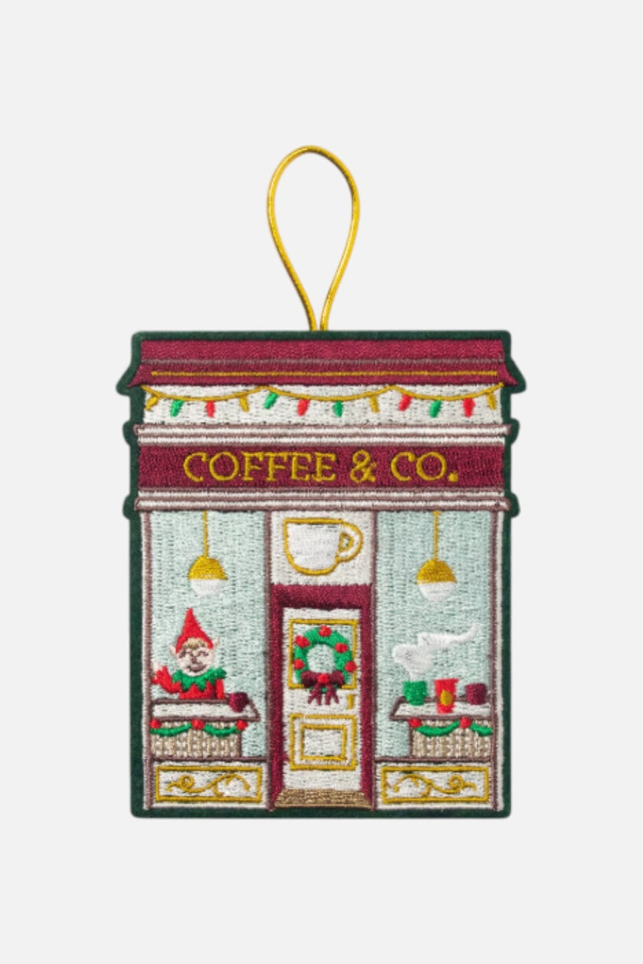 Coffee Shop Ornament – front view