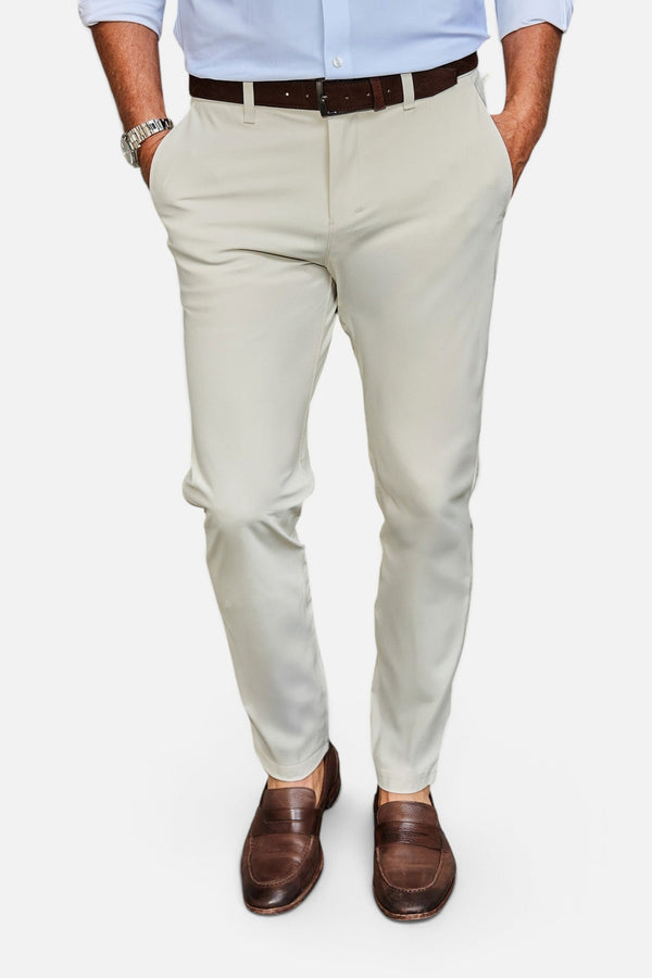 Collars & Co Apex Tech Pant in Ivory