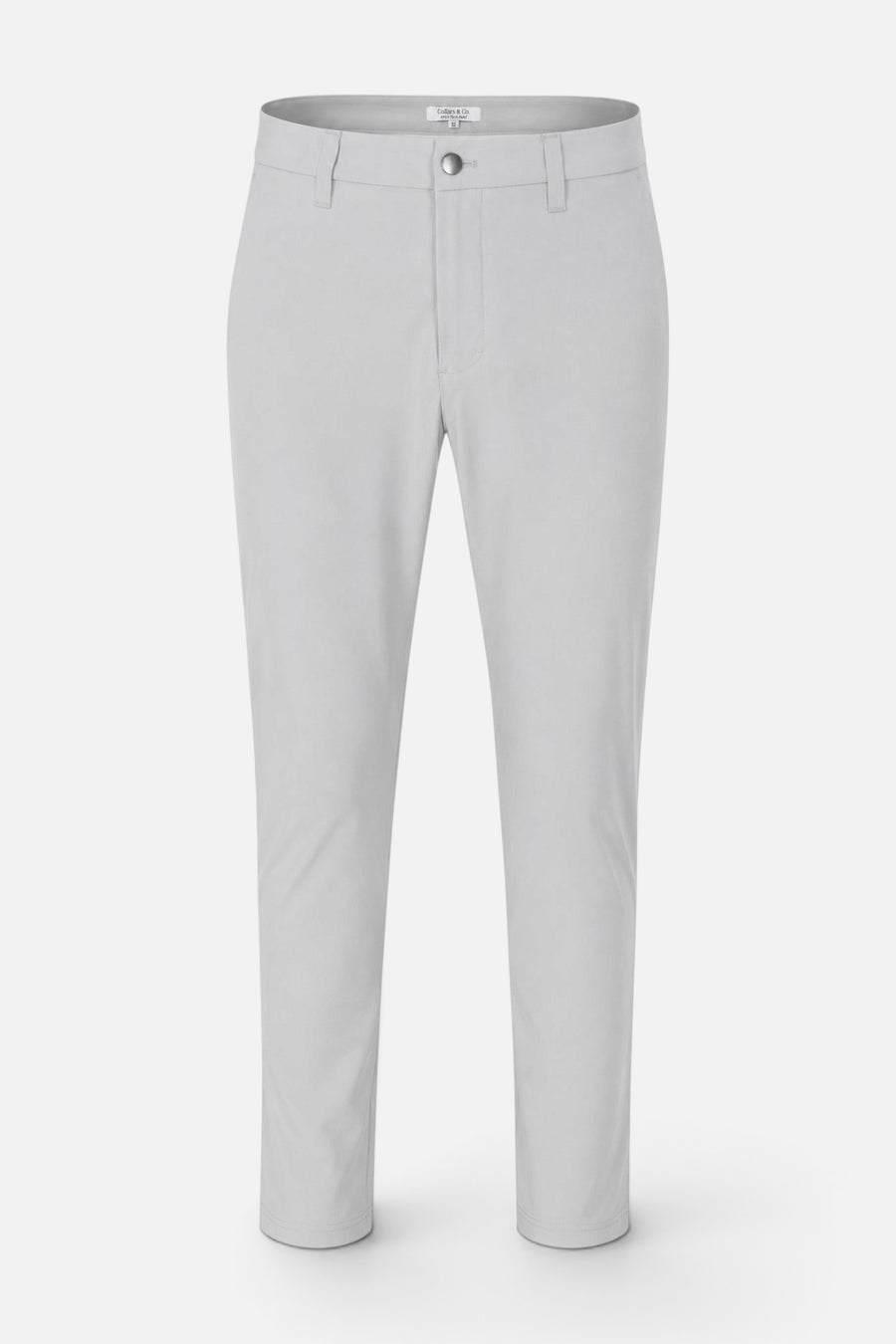 Collars & Co Apex Tech Pant in Light Grey – front view