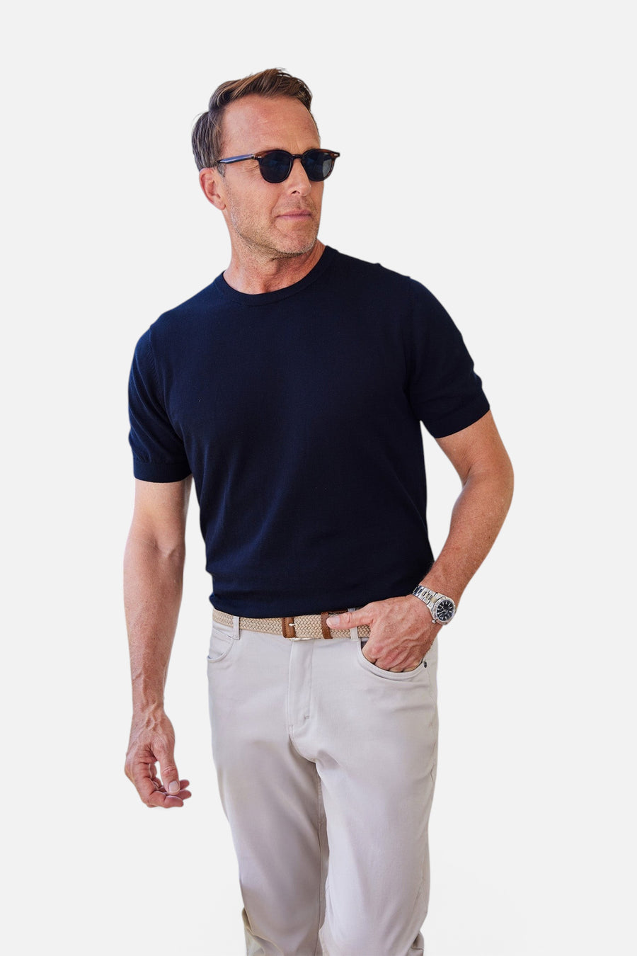 Collars & Co Aura Lux Pant in Clay – side view