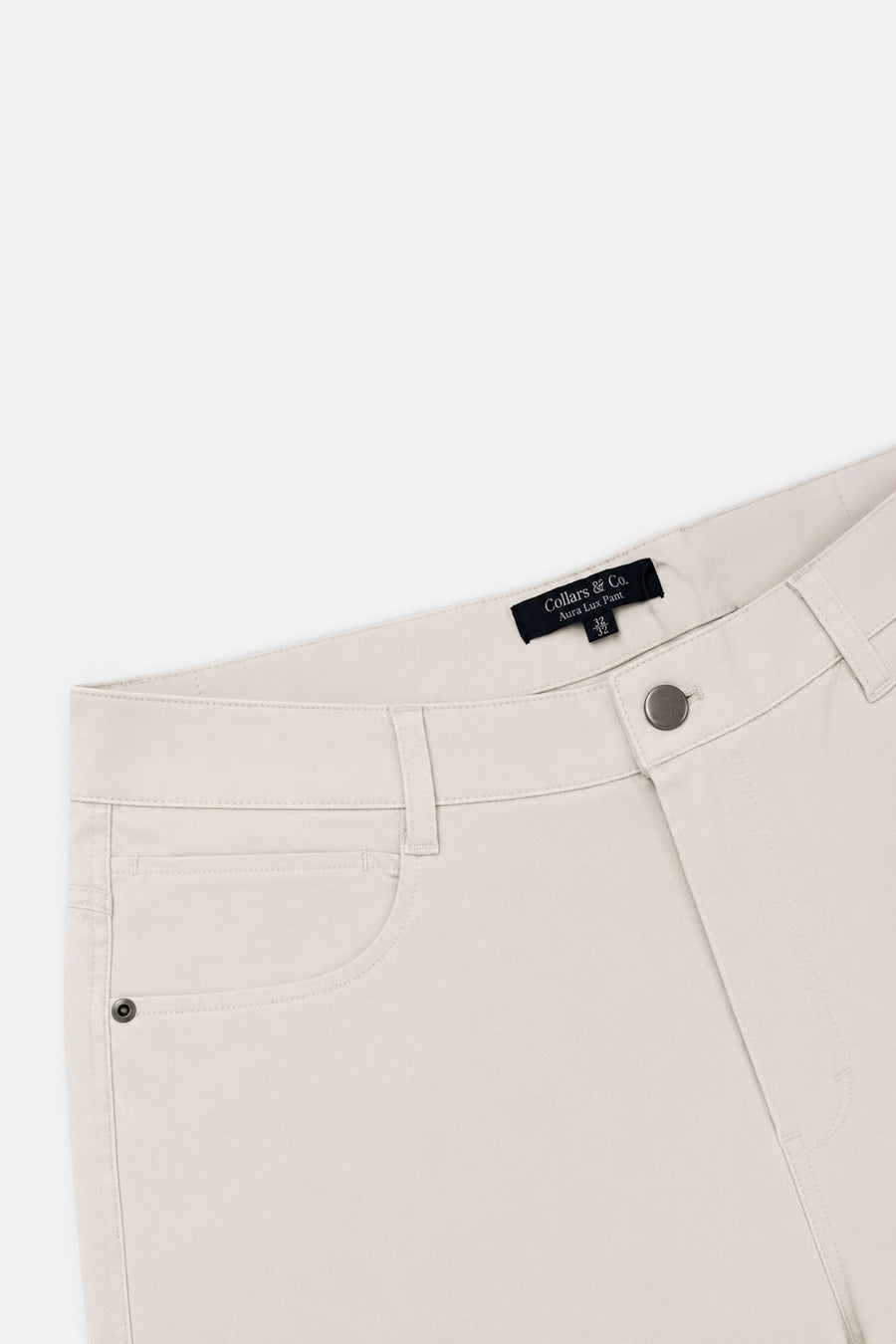 Collars & Co Aura Lux Pant in Ivory – side view