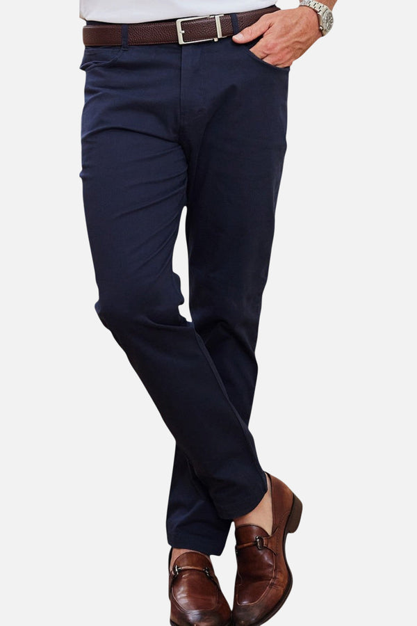 Collars & Co Aura Lux Pant in Navy