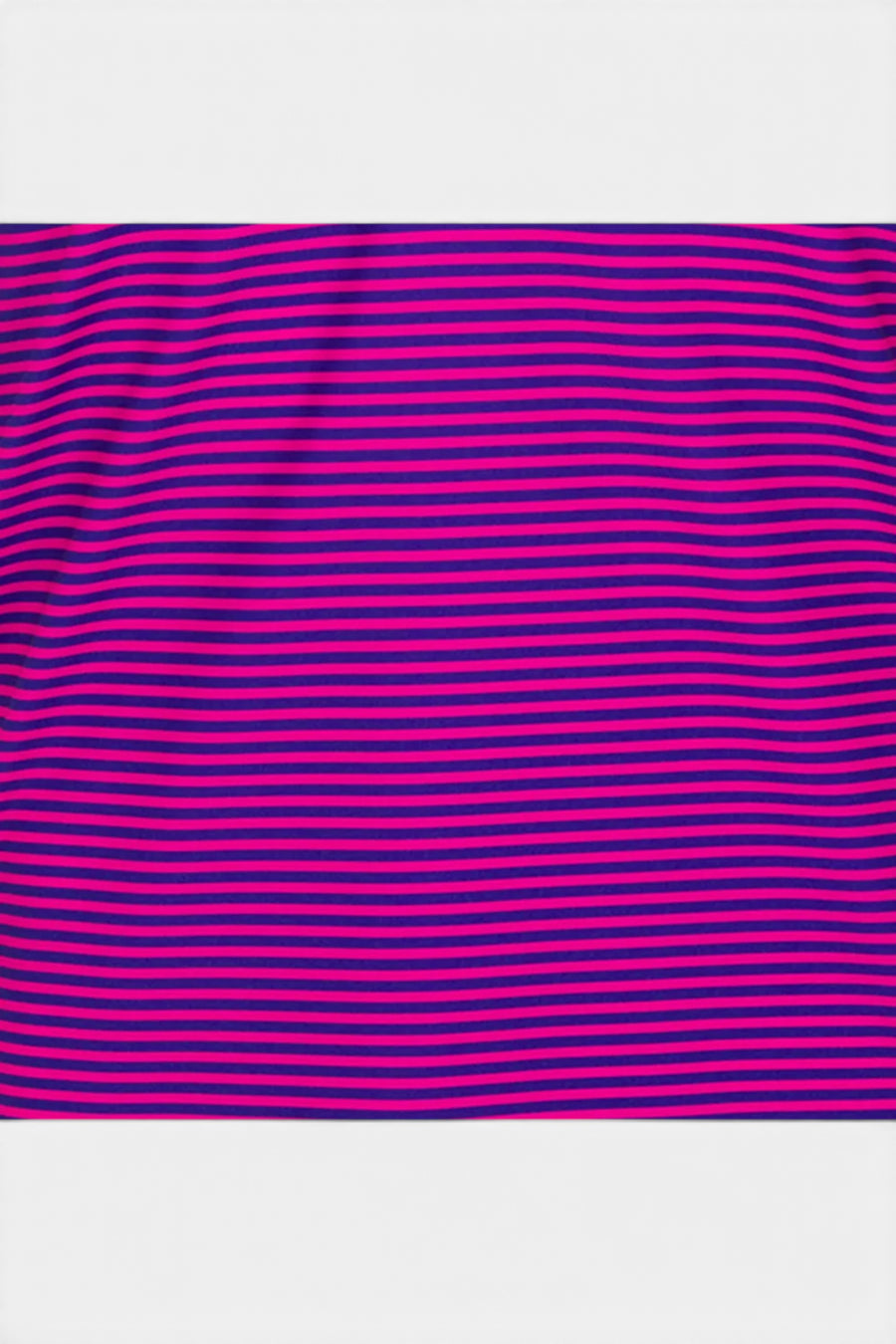 Collars & Co Featherweight Flex Polo in Collins Berry with Navy Stripe – flat lay