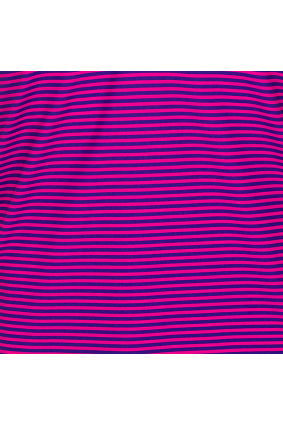 Collars & Co Featherweight Flex Polo in Collins Berry with Navy Stripe – flat lay
