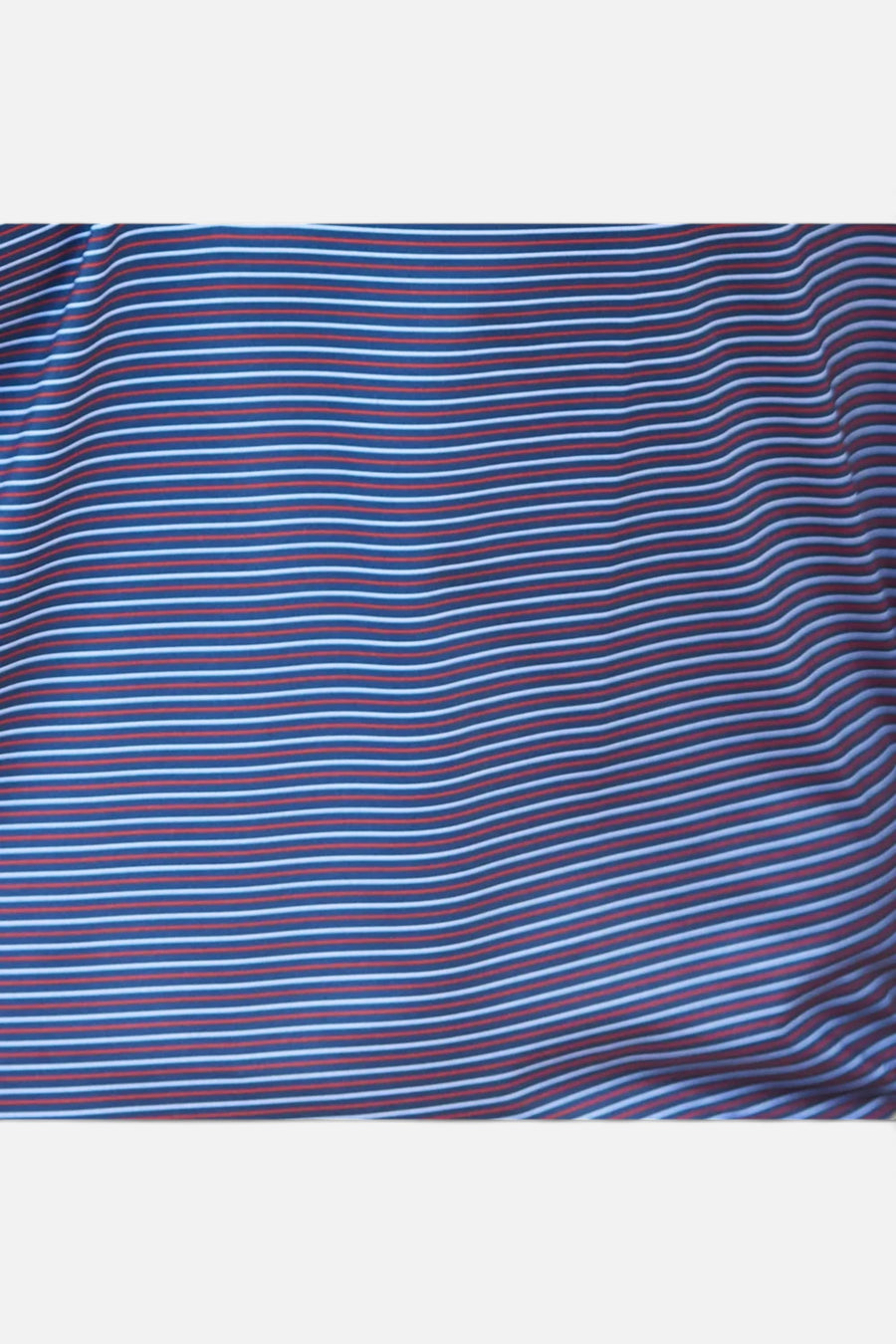 Collars & Co Featherweight Flex Polo in Liberty Navy – flat lay