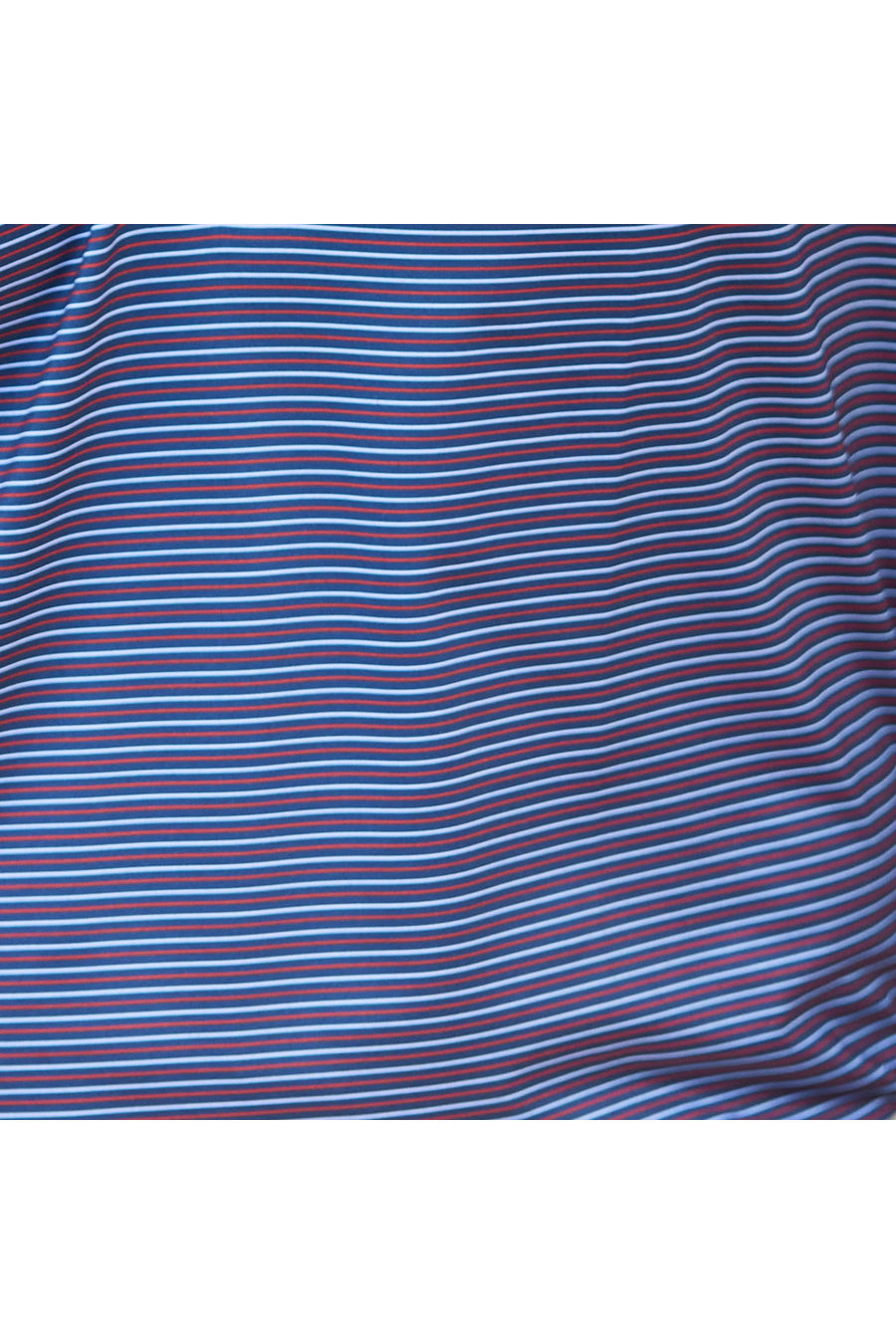 Collars & Co Featherweight Flex Polo in Liberty Navy – flat lay