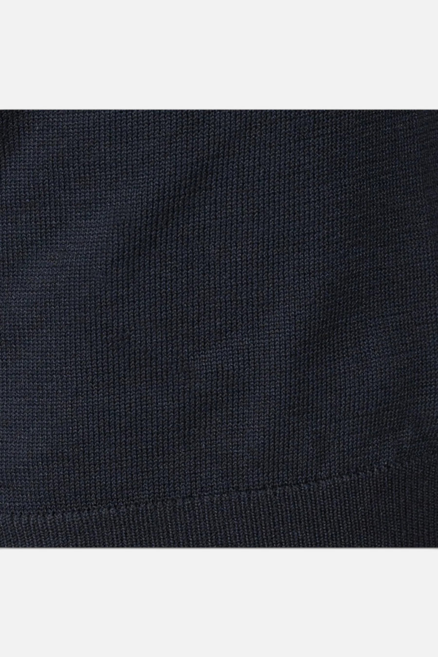Collars & Co Maranello Mid-Weight Cotton & Silk Buttonless Polo in Black – alternate