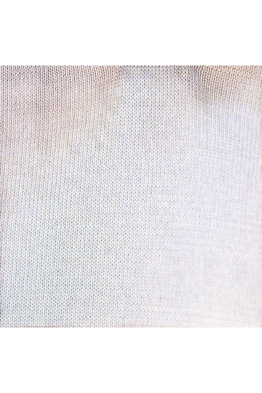 Collars & Co Maranello Mid-Weight Cotton & Silk Buttonless Polo in Sand – detail