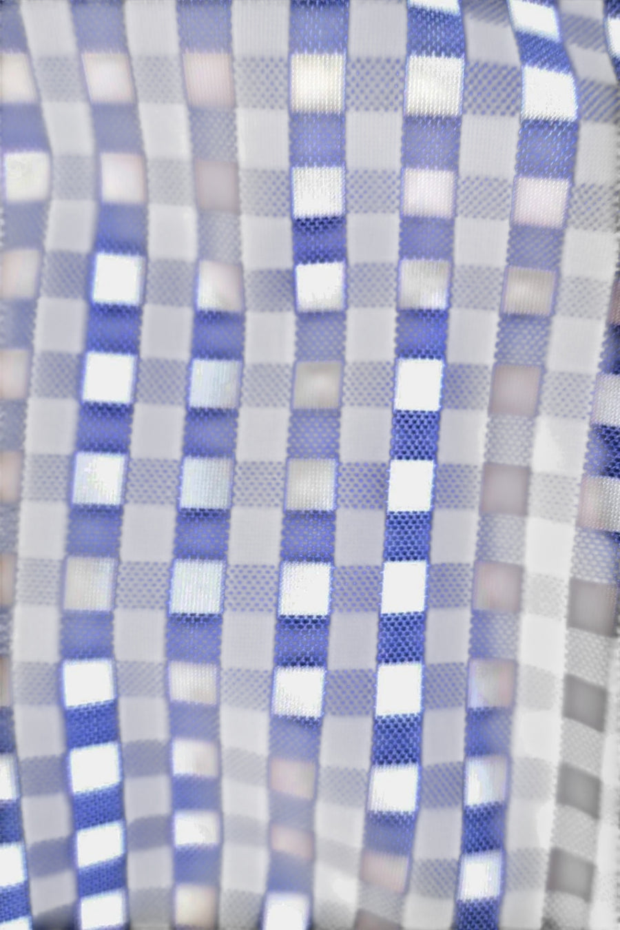 Collars & Co Men's Apex Performance Dress Shirt in Navy Gingham – back view