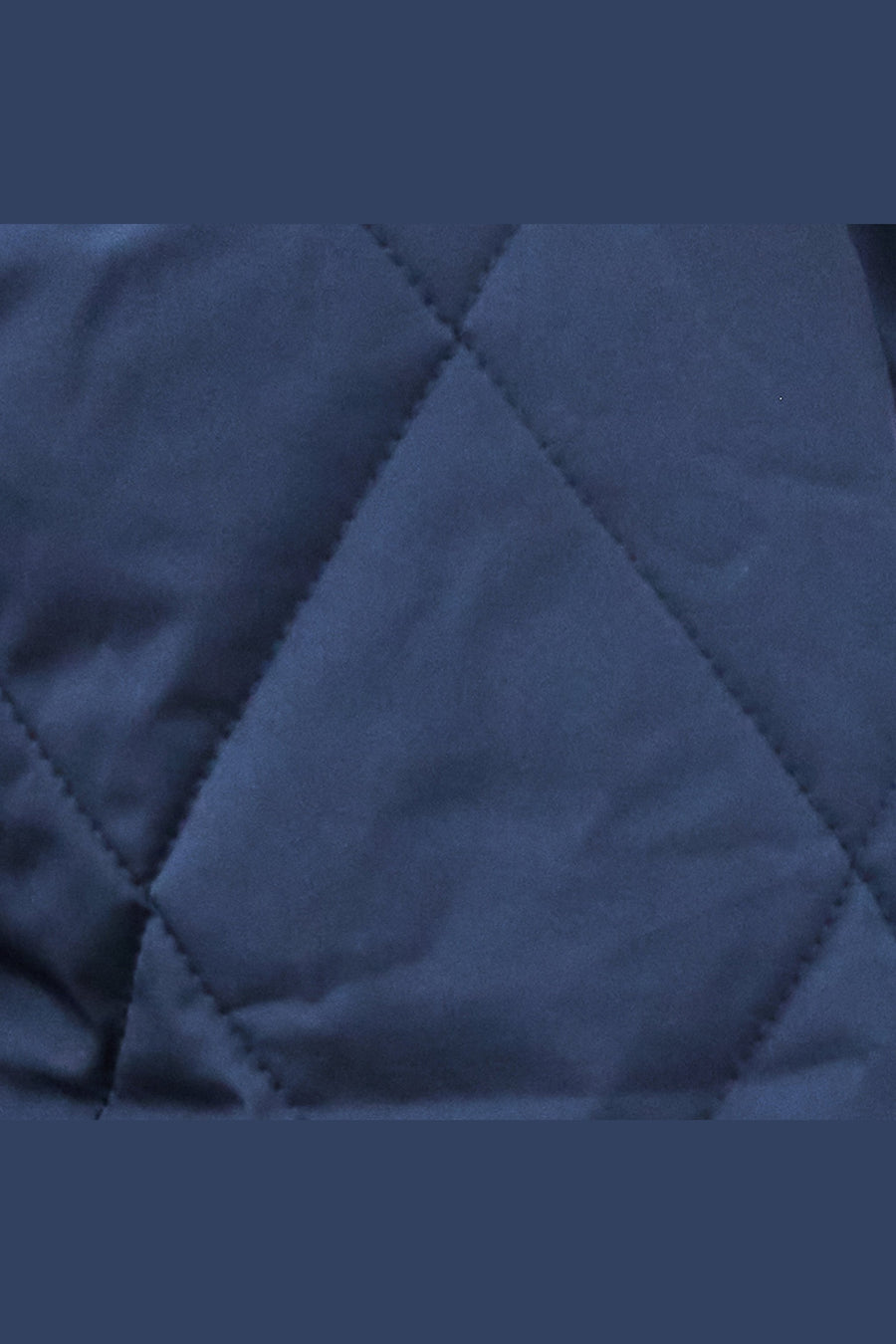 Collars & Co Middleburg Quilted Field Jacket in Navy – detail