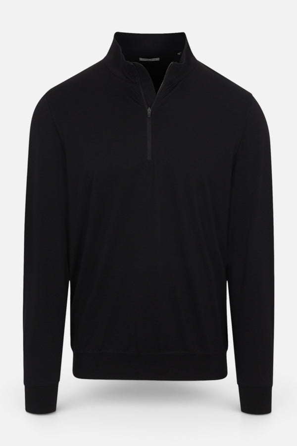 Collars & Co Velocity Performance Quarter Zip in Black