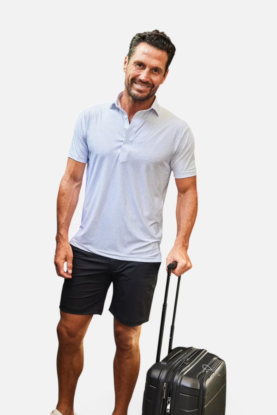 Collars & Co Velocity Pull-On Performance Shorts in Black – back view