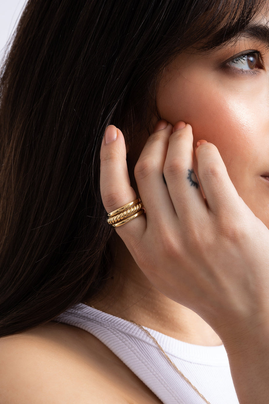Colleen Stacking Rings - Size 8 – back view