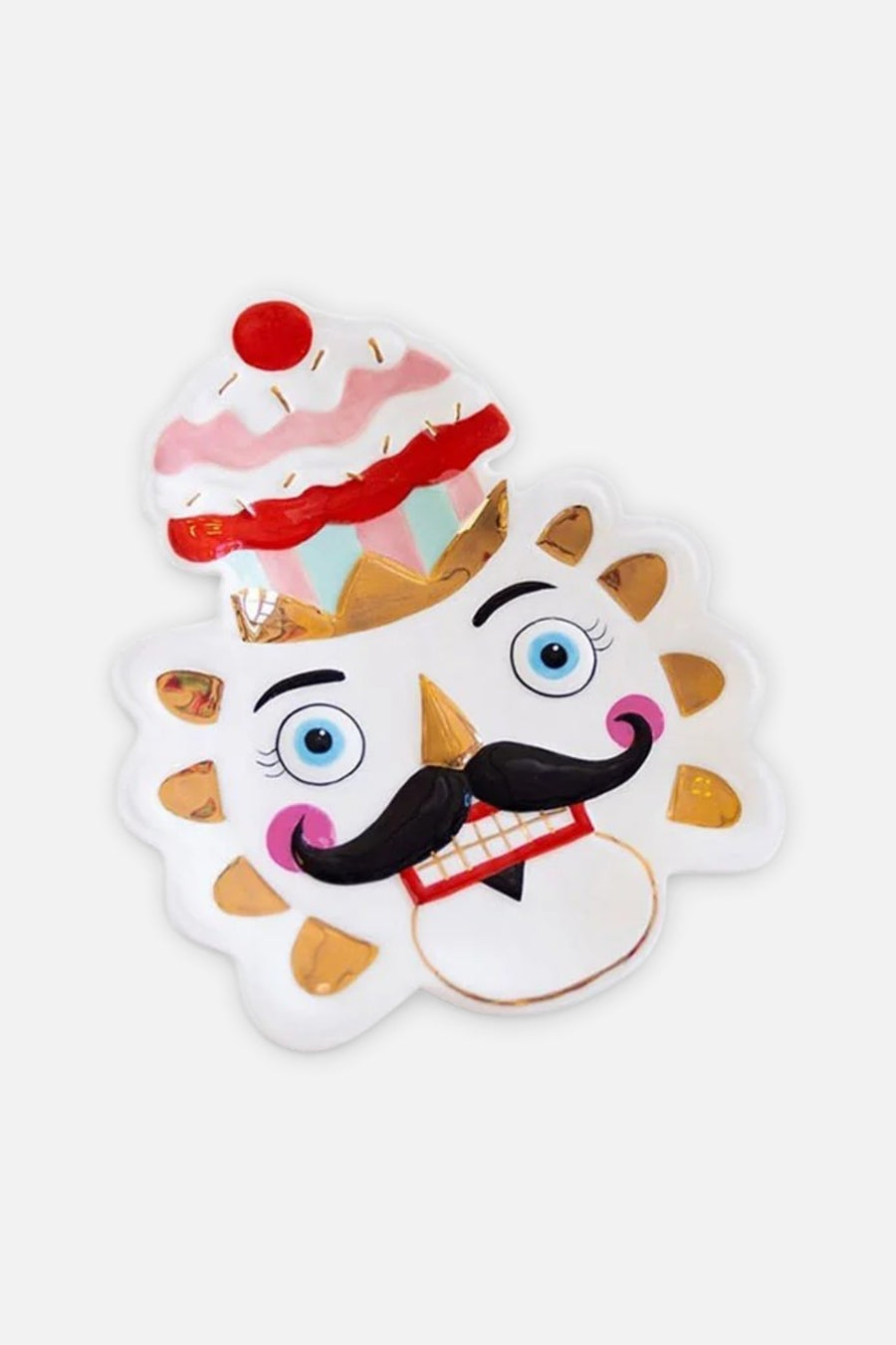 Colonel Cupcake Plate – front view