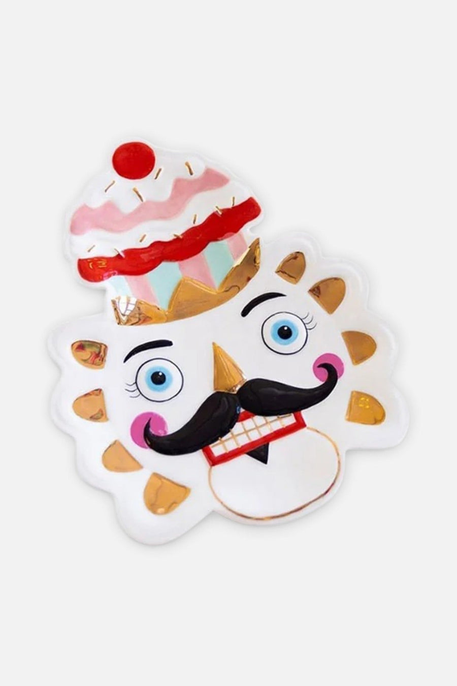 Colonel Cupcake Plate – front view