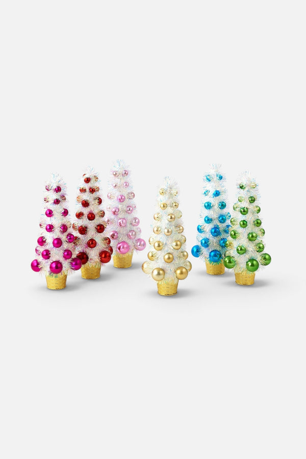 Colorful Iridescent Glass Tree, 16 in