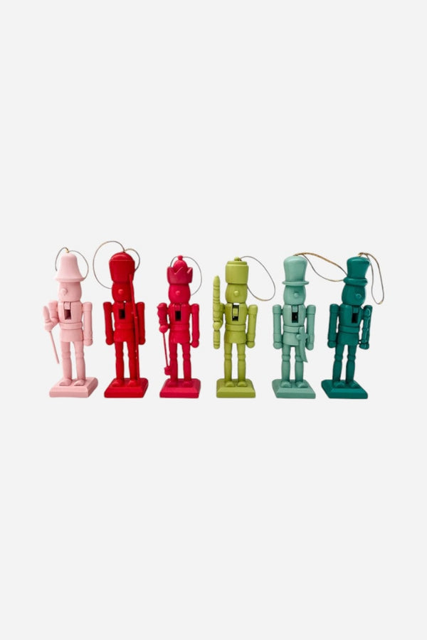 Colorful Nutcrackers Set of 6