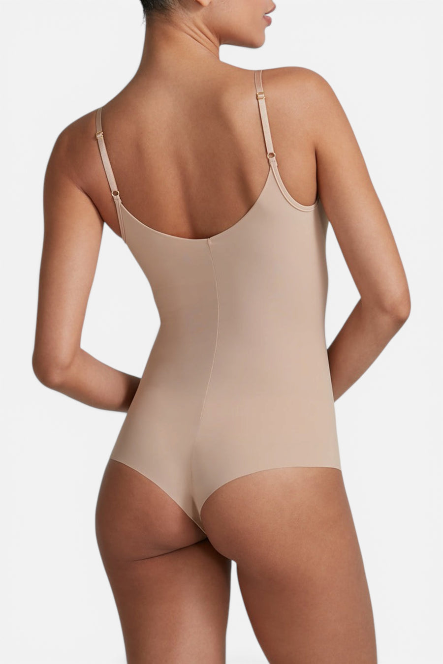 Commando Classic Cami Bodysuit in Beige – back view