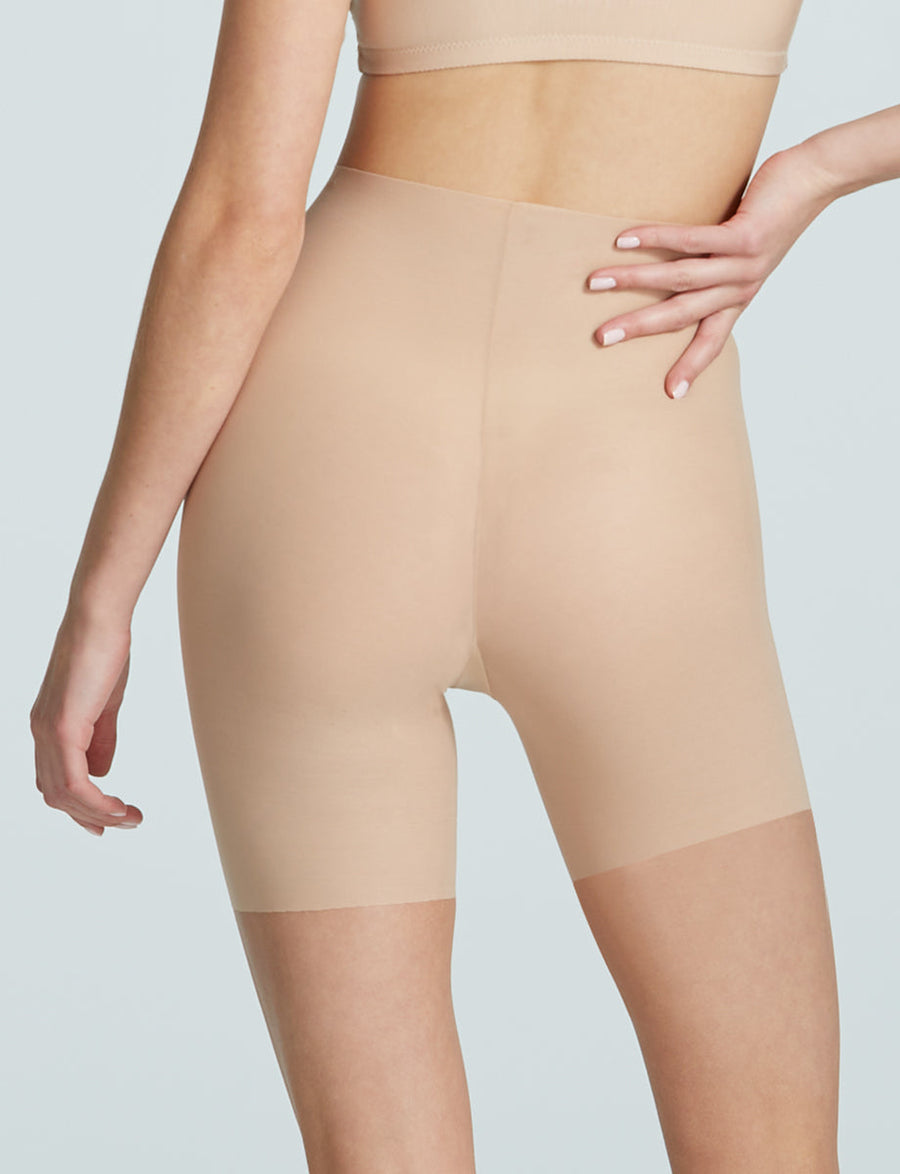 Commando Featherlight Control Short in Beige – side view