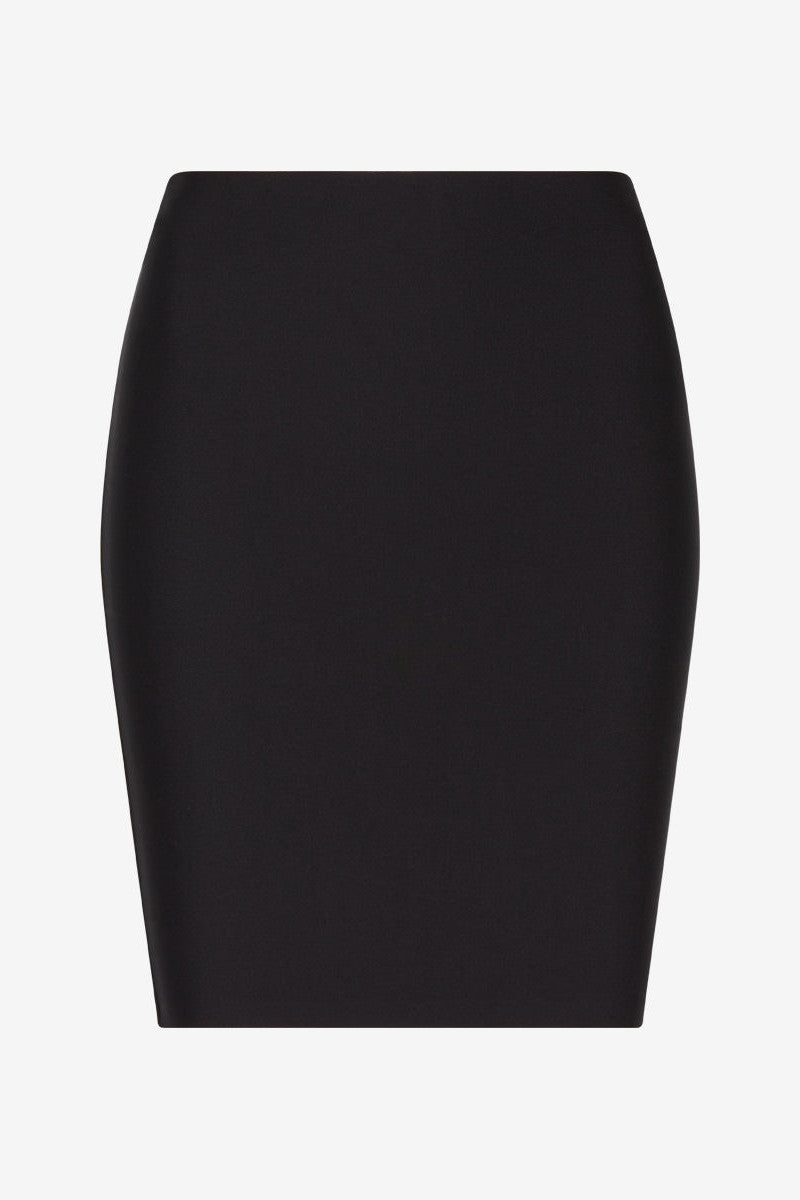 Commando Half Slip With Control Shorts in Black – front view