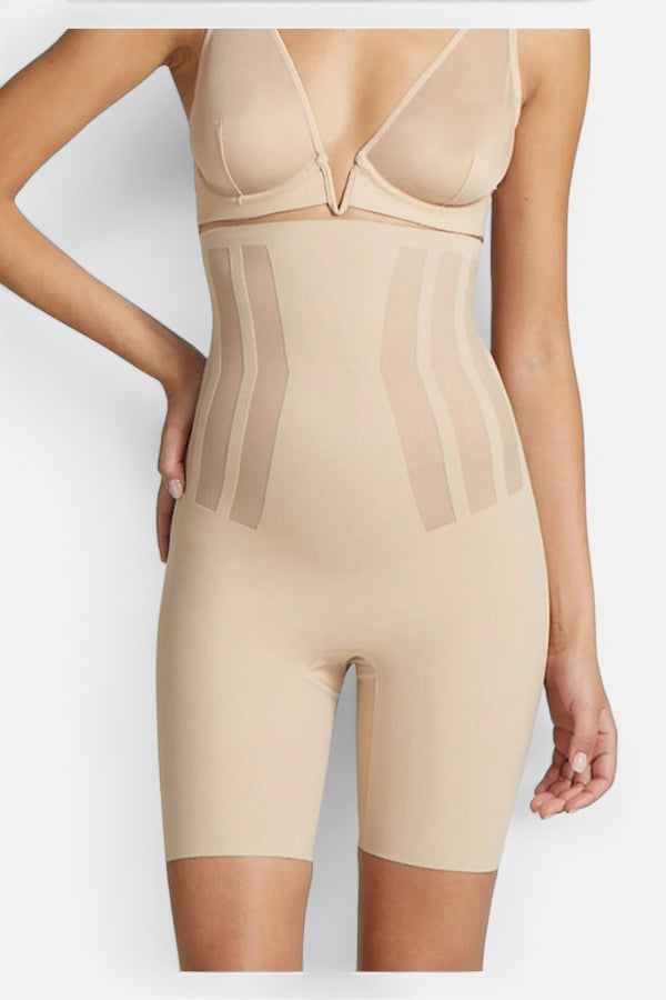 Commando Luxe Control High Waisted Short in Beige