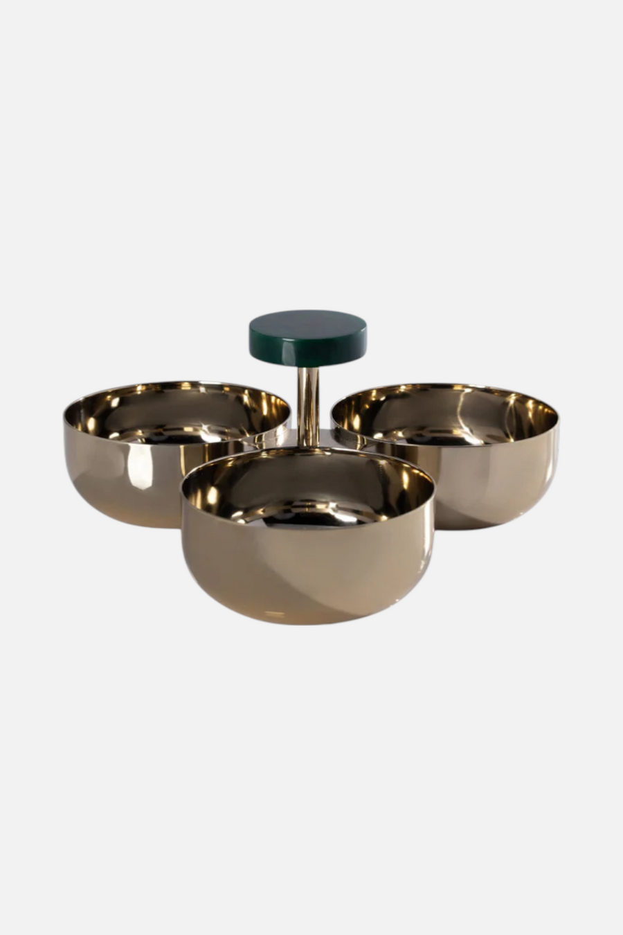 Zodax Spiga Condiment Set in Gold & Green