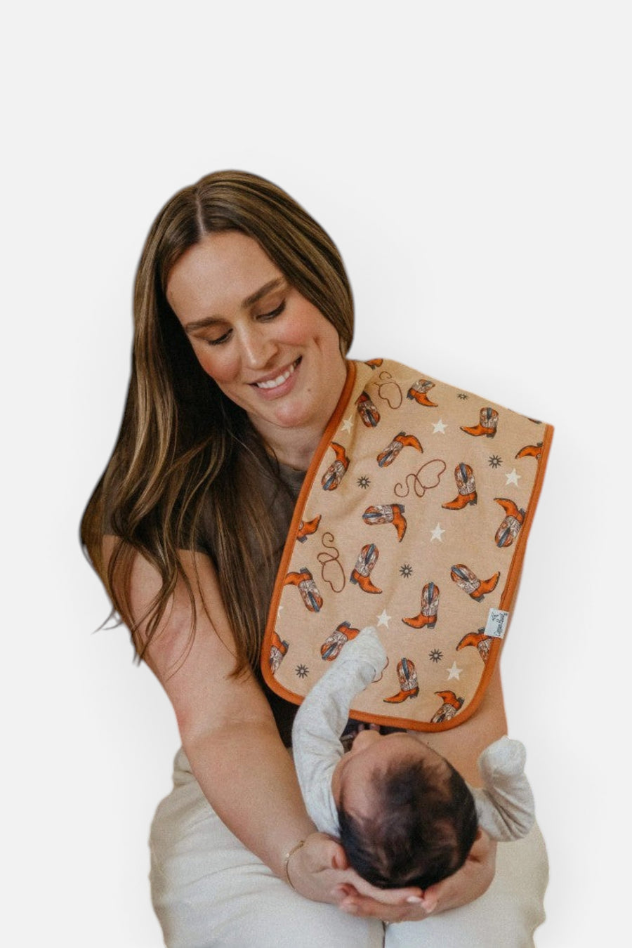 Copper Pearl Boone Burp Cloths, Set of 3 – side view