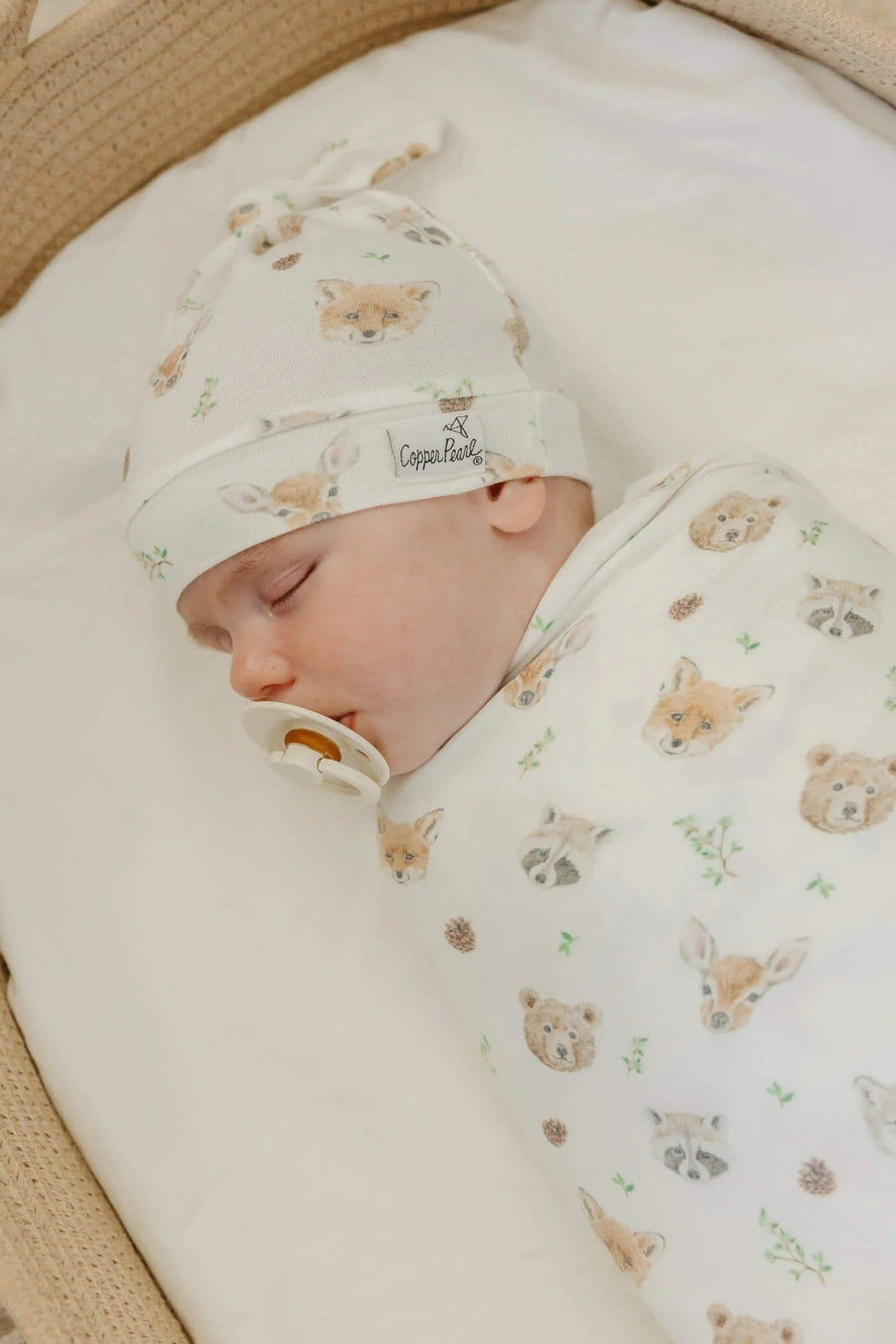 Copper Pearl Wilder Swaddle Blanket – flat lay
