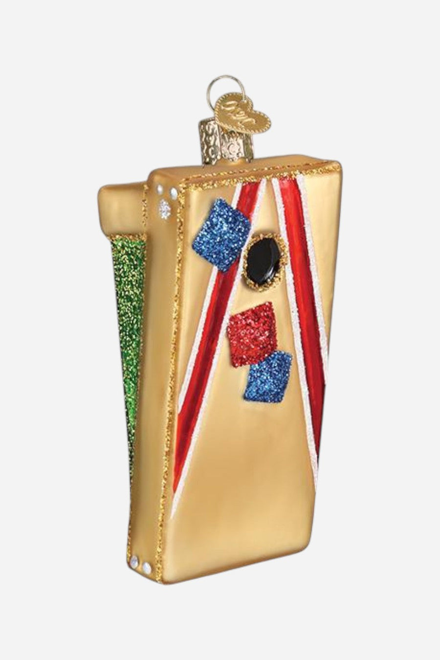 Corn Hole Game Ornament – front view
