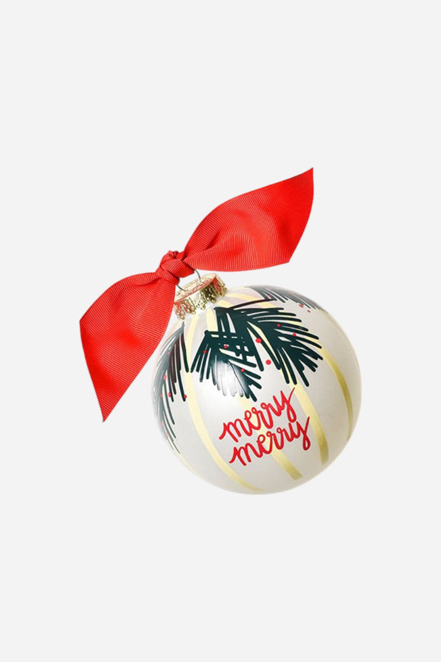Coton Colors Balsam And Berry Glass Ornament – front view